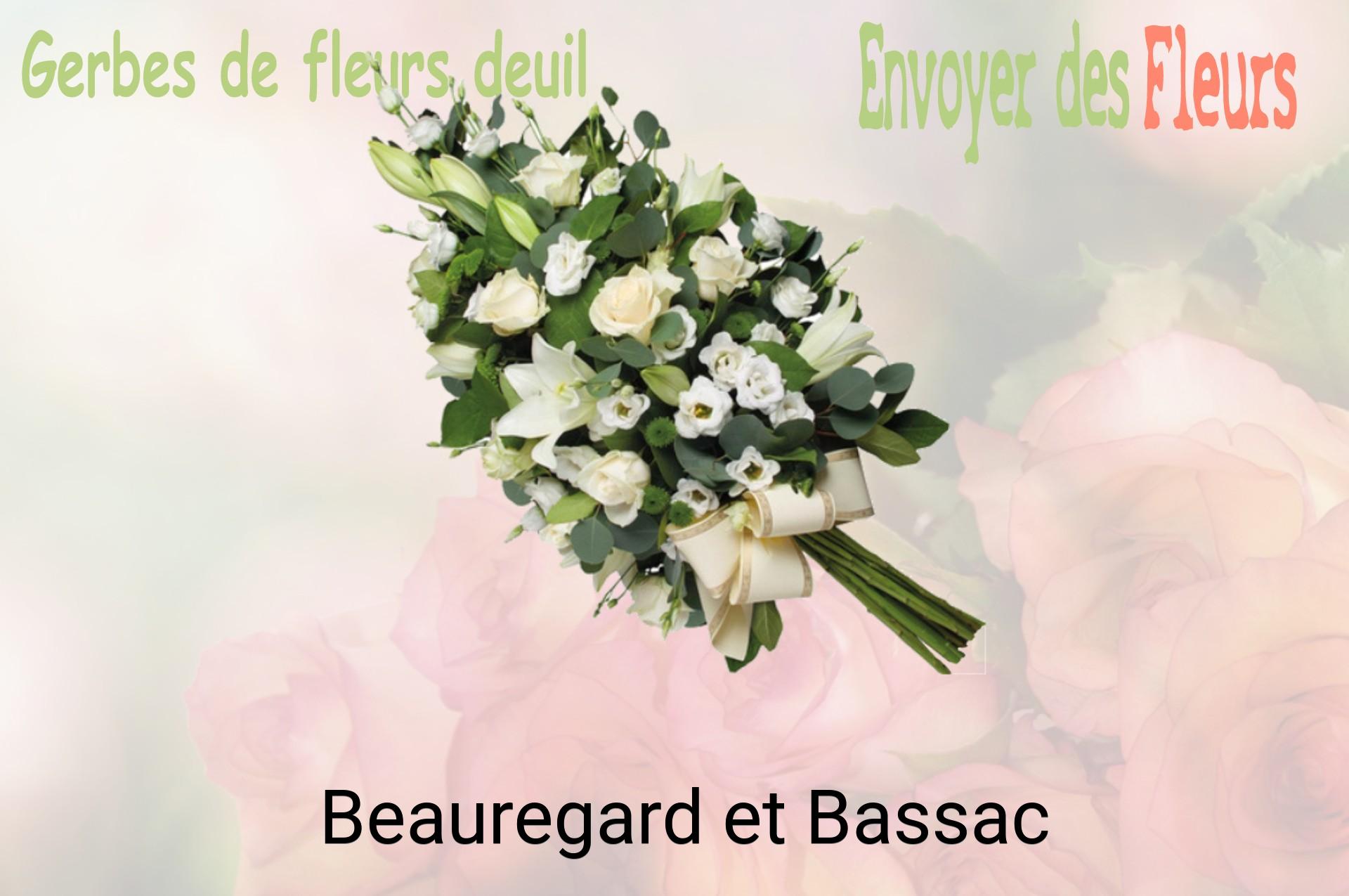 Gerbe de fleurs de deuil livrée à Beauregard-et-Bassac